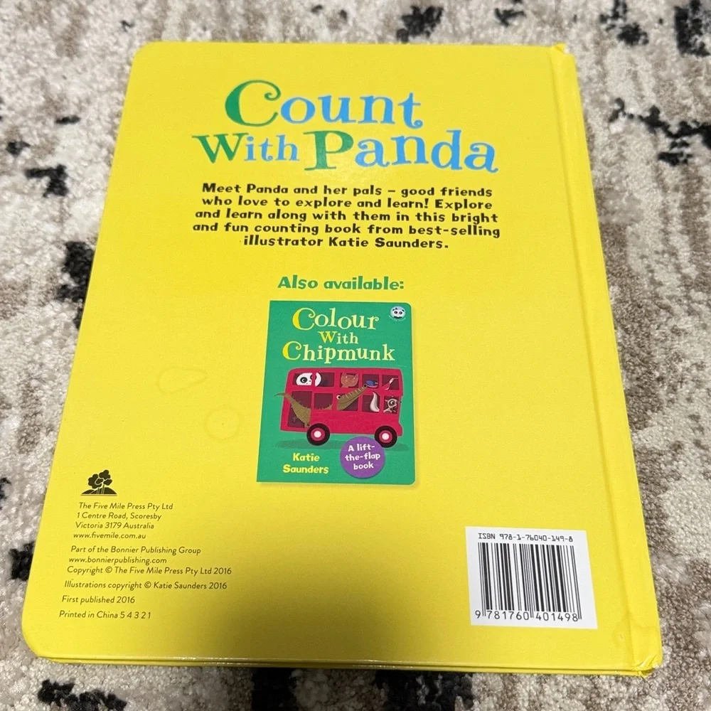 Count With Panda Lift-the-Flap Book - Yellow Cover